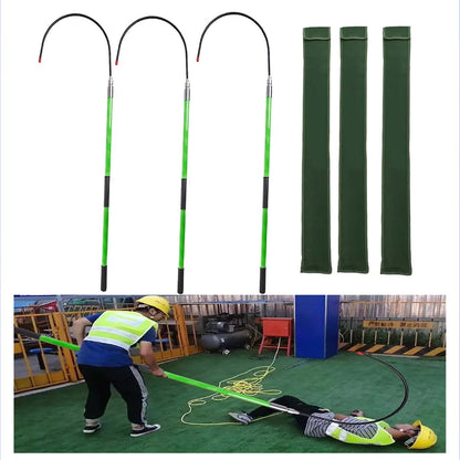 Insulated Rescue Hook 3 Set With Canvas Bags Fiberglass 100kg