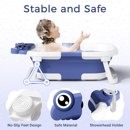 Bunwag Collapsible Baby Bathtub with Soft Cushion