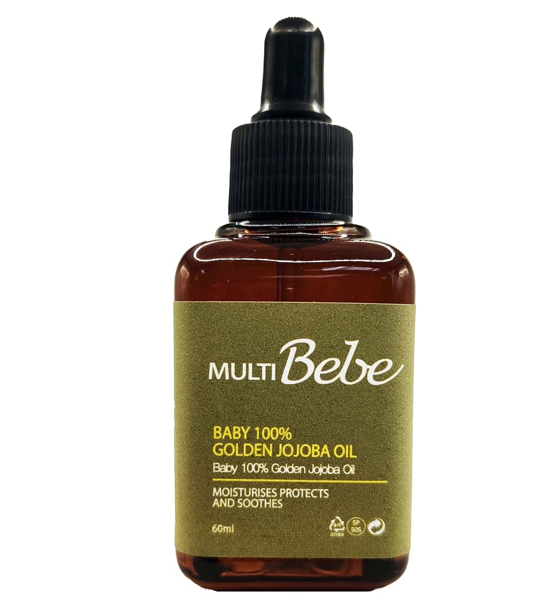 Mult-Bebe Golden Jojoba Oil For Face, Hair, And Skin