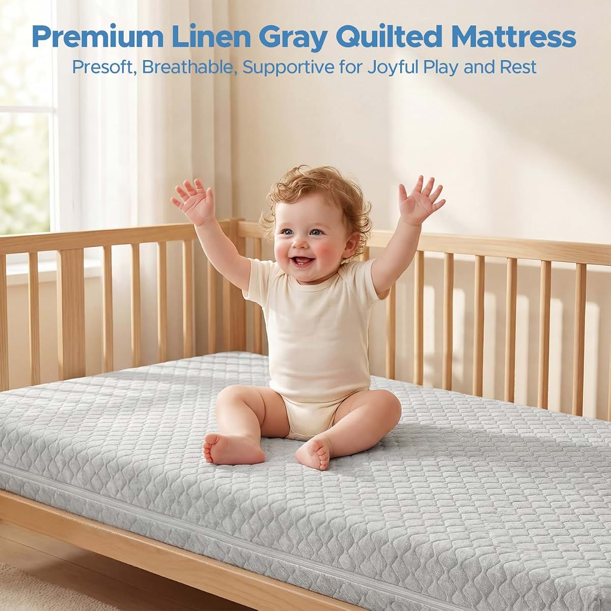 Schnauzer Home Dual Sided Memory Foam Crib Mattress (photo 2)