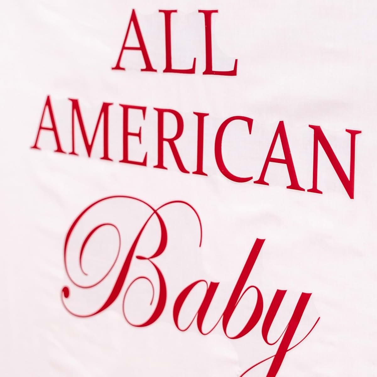 Upfirst All American Baby Patriotic Decal for 4th of July Shower