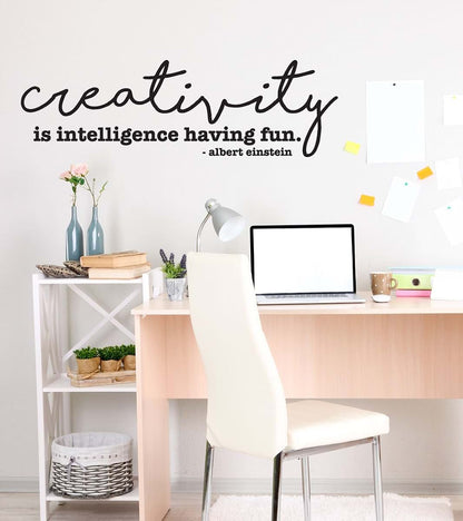 CustomVinylDecor Vinyl Wall Decal Creativity Quote