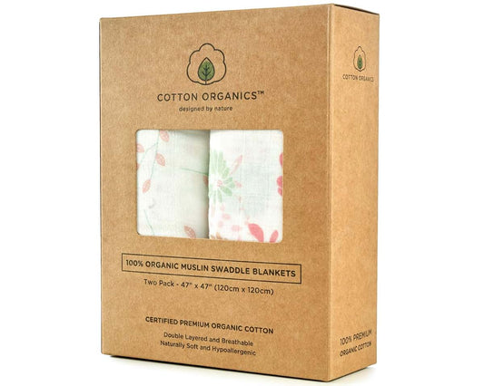 Organic Cotton Muslin Swaddle Blanket