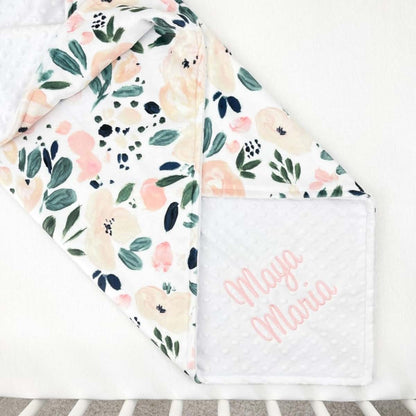 Qijundian Personalized Baby Blanket Lovey with Custom Embroidered Name,Personalized Baby Gift for Birthday Baby Shower (photo 3)