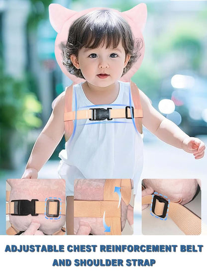 DAMATCH Toddler Harness Leash-Baby Walking Safty Harness (Giraffe, Fall Back Head Protector) (photo 2)