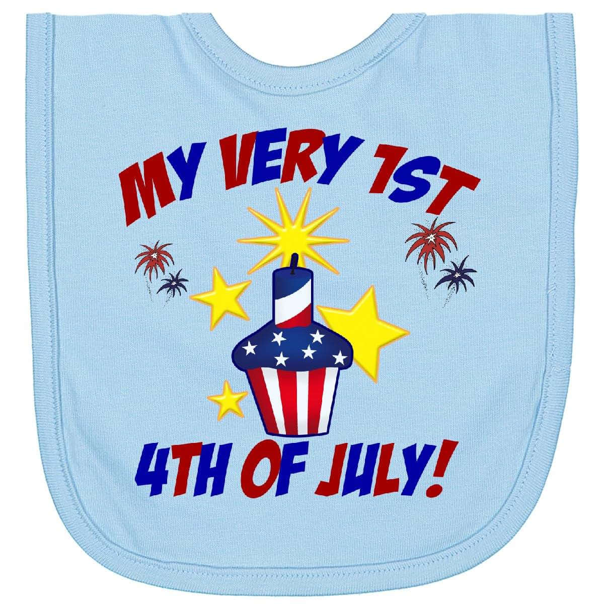 inktastic My Very 1st 4th Of July Newborn Bib