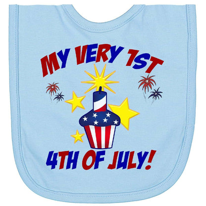 inktastic My Very 1st 4th Of July Newborn Bib