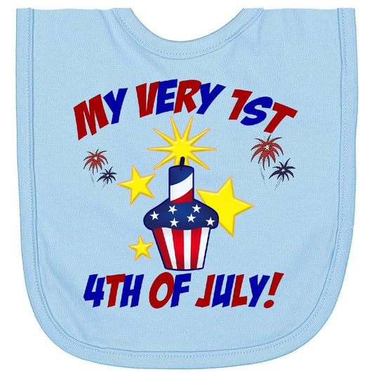 inktastic My Very 1st 4th Of July Newborn Bib