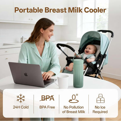 Dushany 22oz Portable Breast Milk Cooler for Extended Storage