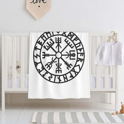 FULVO Baby Blanket Viking Symbol Nordic Baby Swaddle Blankets 30"X 40" Blanket Shower Gifts Toddler Bedding