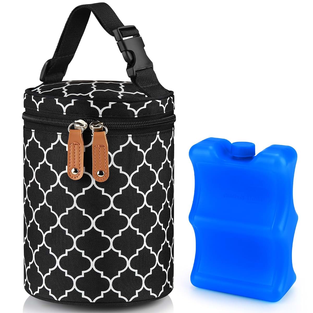 Accmor Breastmilk Cooler Bag With Ice Pack Insulated Bottle Tote For Daycare Black