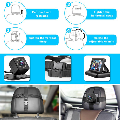 Shynerk Baby Car Mirror with Night Vision