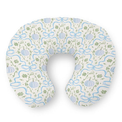 Selgkds Fall Blue Pumpkins Nursing Pillow Cover