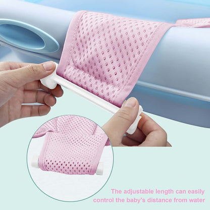 RUIXIA Universal Adjustable Baby Bath Tube Support Mesh Net Soft Breathable Infants Shower Pad Bathing Mat 4-Points (photo 4)