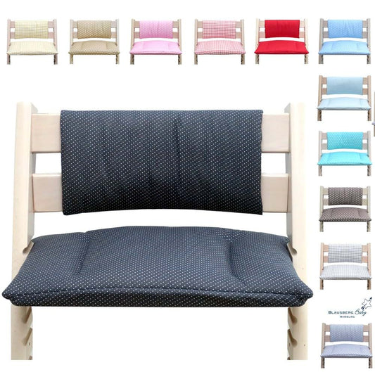 Blausberg Baby Cushion Set Junior for Stokke Tripp Trapp High Chair in Anthracite Dots