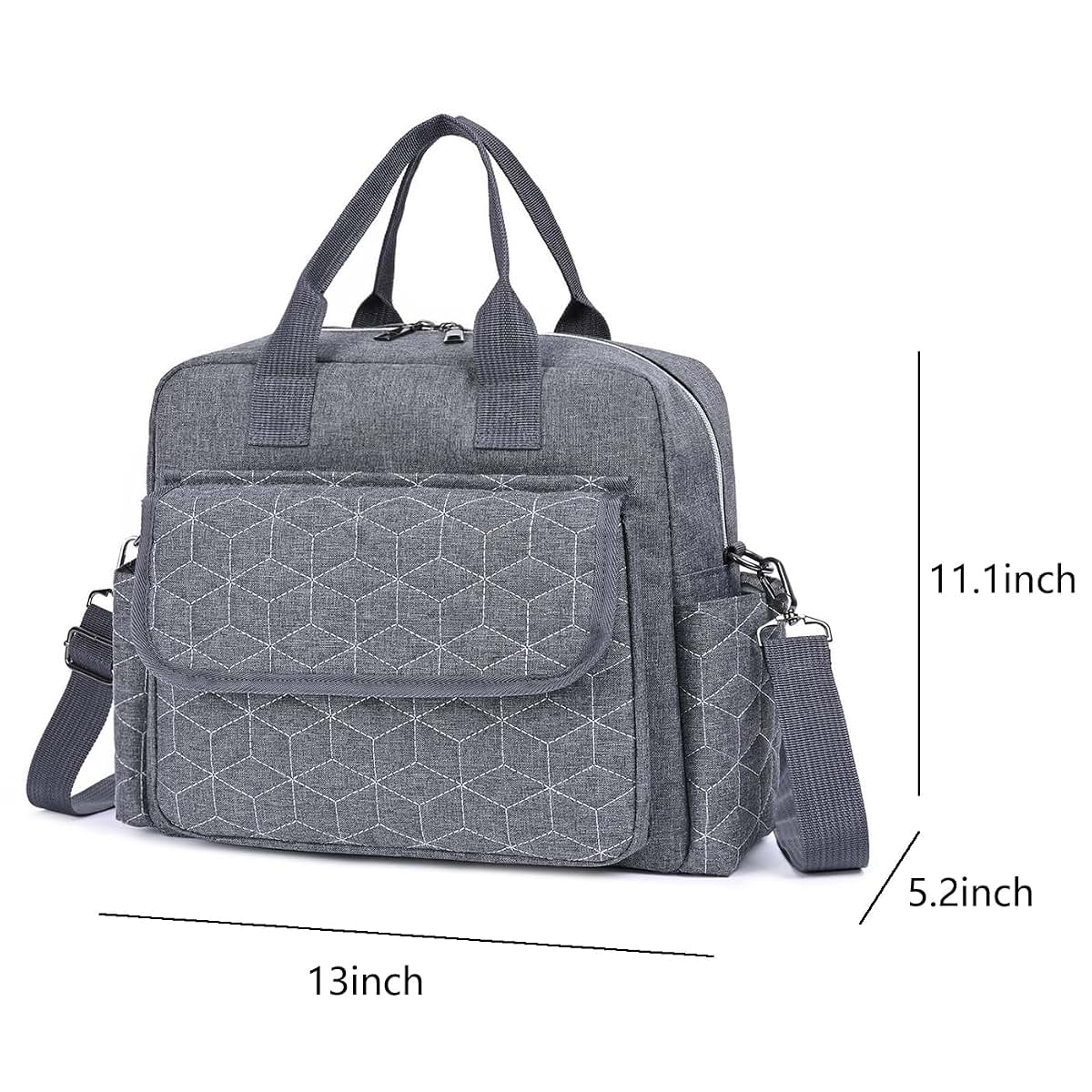 Meyteilay Multifunction Travel Diaper Bag Tote in Grey (photo 3)