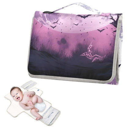 Portable Changing Pad with Built-In Pillow and Multi-Pocket Design