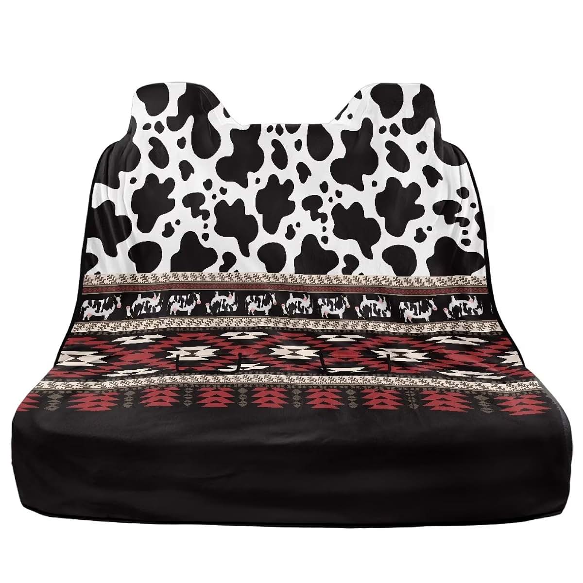 Dreaweet Aztec Cow Print Universal Car Back Seat Towel Cover (photo 2)