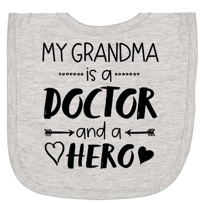 Inktastic My Grandma Is a Doctor and a Hero Newborn Bib