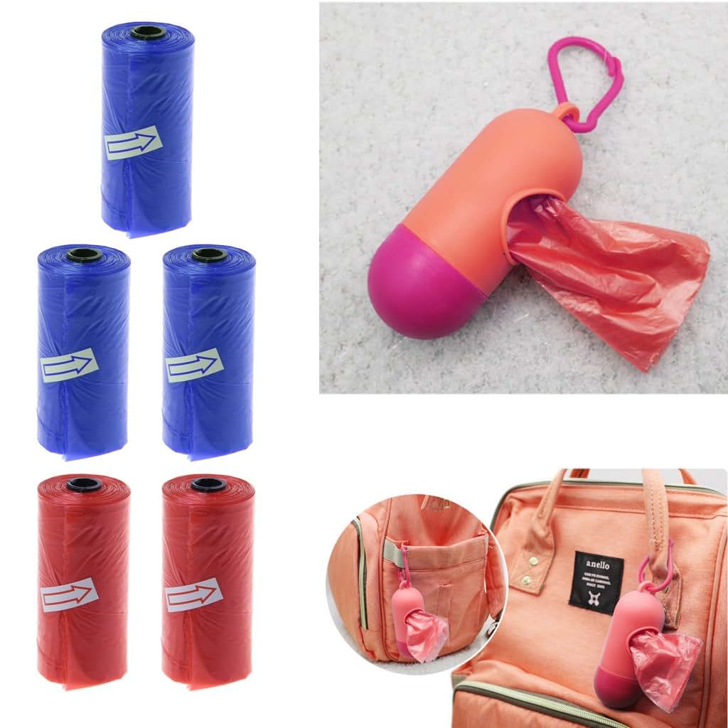 Junlinto Portable Baby Diaper Waste Bag Stroller Garbage Bags 5 Roll (photo 2)