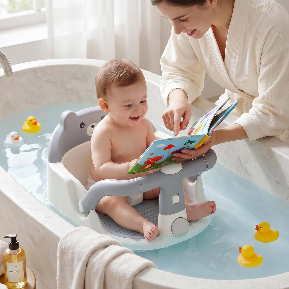 Baby Bath Seat Support Chair for Toddlers 6 Months to 24 Months