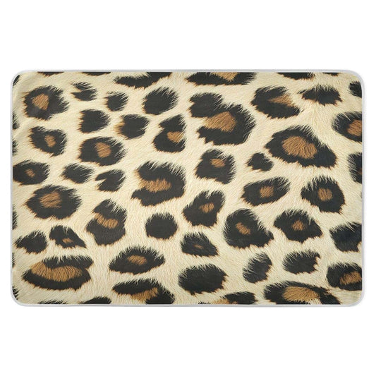Leopard Print Waterproof Mattress Pad Protector (34" x 52")