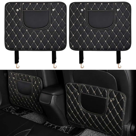 Ociiqm 2 Pack Car Seat Back Protector For Smart Fortwo 453 With Storage Bag