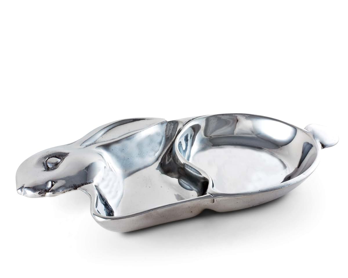 Arthur Court Baby Bunny Keepsake Divided Plate
