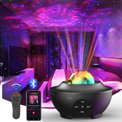 Galaxy Star Projector With Remote, Timer, Bluetooth Speaker And White Noise