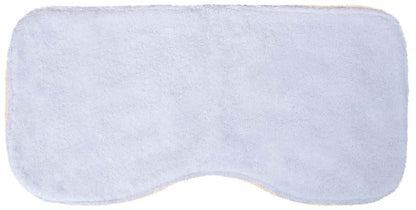 iscream Little Scoops Infant Contoured Burp Cloth - Faux Fur & Cotton Terry, Ecru