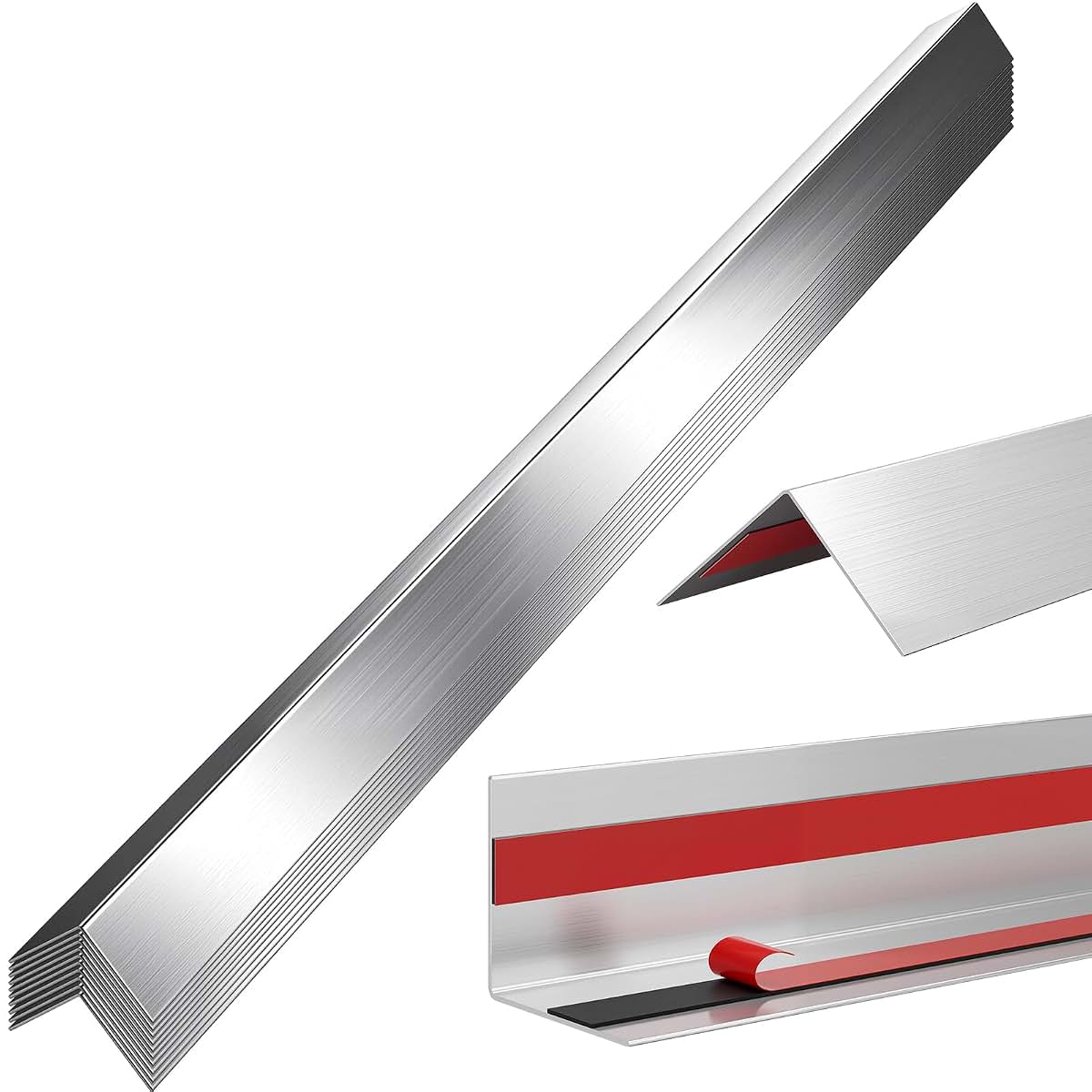 Stainless Steel Wall Corner Guard Protector - 10 Pack, T304 Grade
