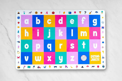 Domino and Juliette Uppercase & Lowercase Alphabet Placemat (photo 2)