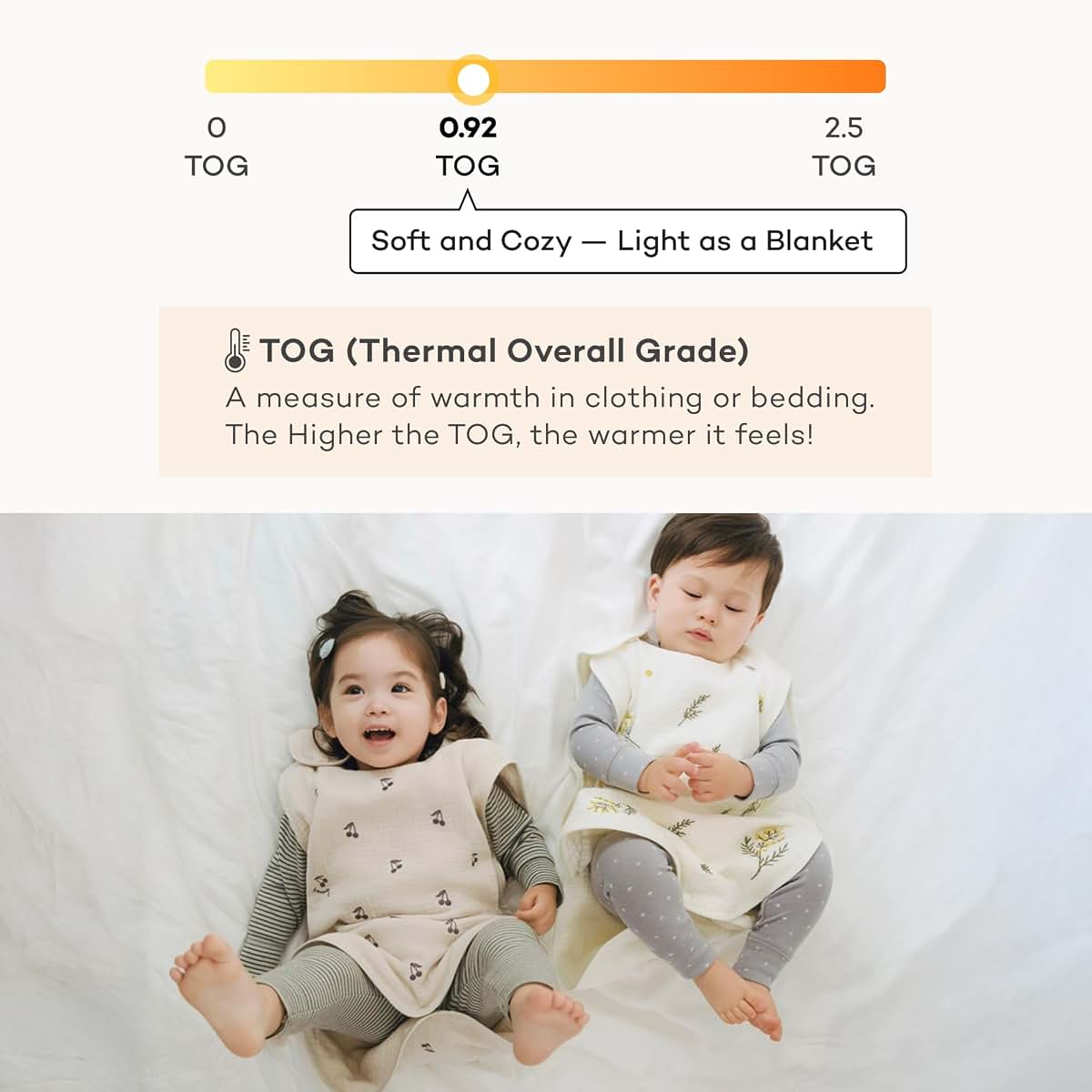 Konny Baby Sleep Sack | Wearable Cotton Gauze Sleeping Vest for Infants