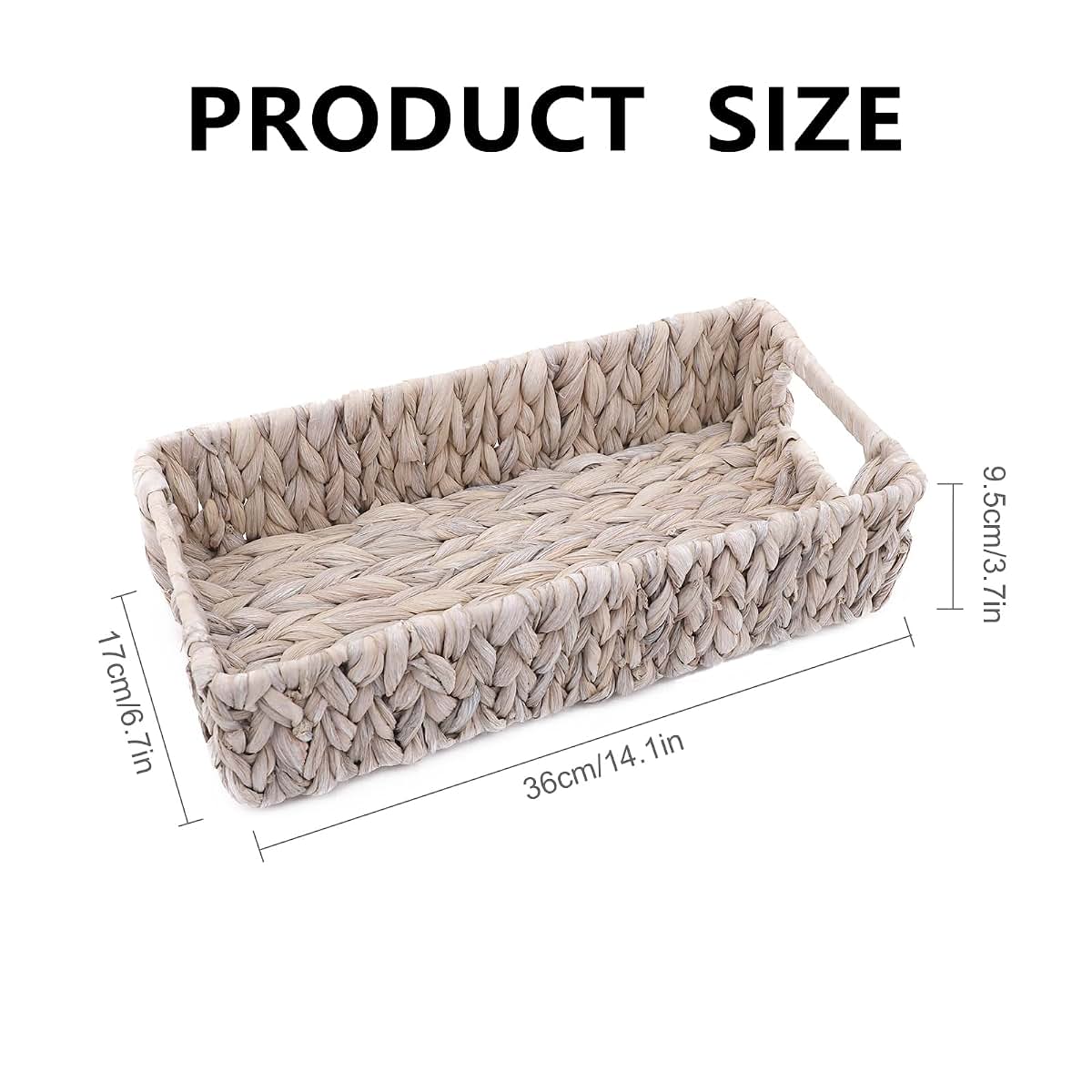 Novotechcal Wicker Toilet Paper Basket With Handles (photo 2)