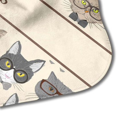 YouCustomizeIt Personalized Hipster Cats Hooded Baby Towel (photo 4)