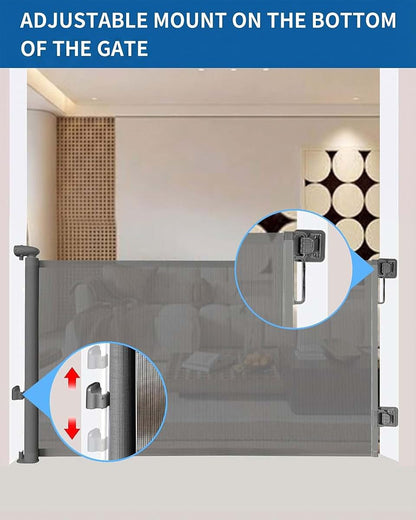 Huafly Retractable Baby Gate for Doorways and Stairs Safety