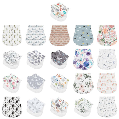 Ultra-Absorbent Baby Burp Cloths, 19x9 Inches, Neutral Color, Machine Washable