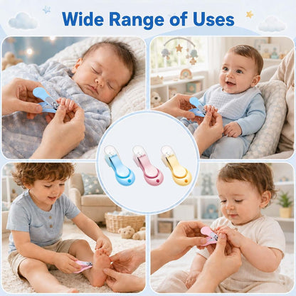 FNANJWQ 3Pc Baby Fingernail Clippers,Baby Nail Trimmer, Infant Nail Cutter (photo 4)