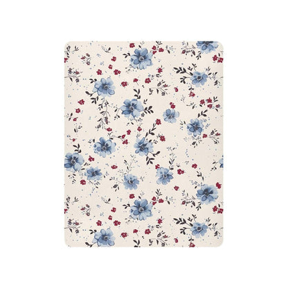 Innewgogo Vintage Blue Floral Fitted Crib Sheet For Pack And Play