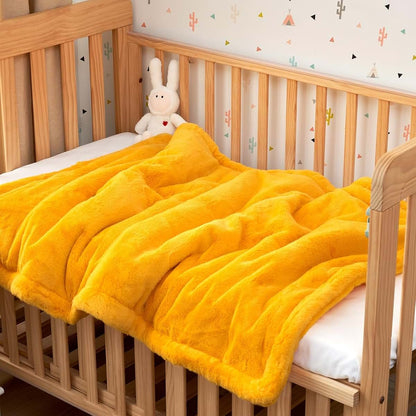 Love Thick Chunky Bunny Coma Inducer Toddler Comforter, Saffron Oranges, 30x50 Inch