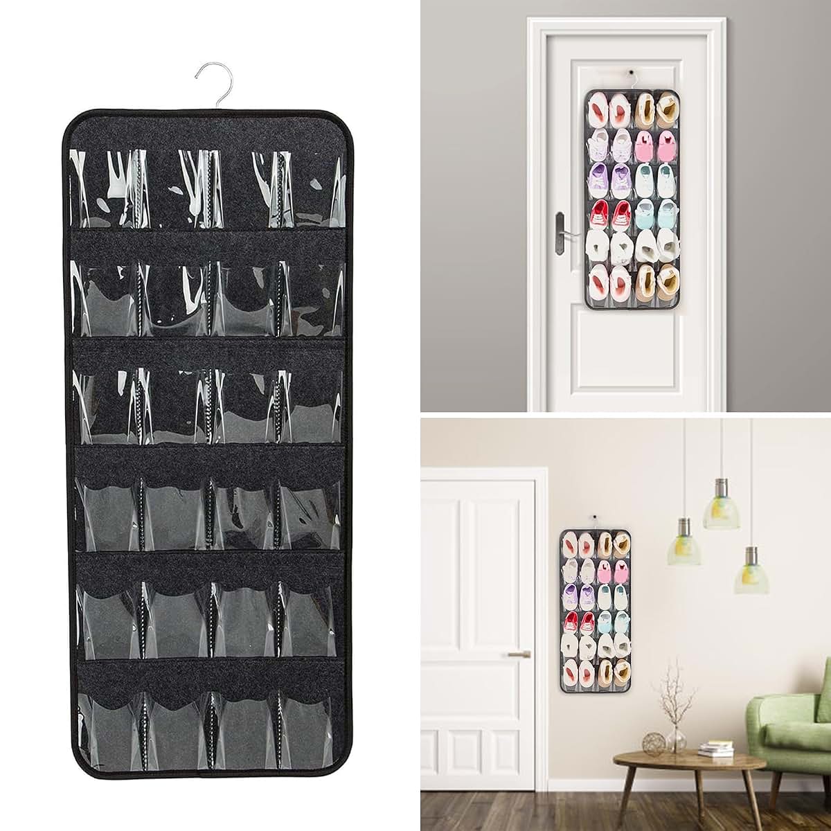 Jojnsha Felt Wall Hanging Organizer With Pockets For Nursery (photo 2)