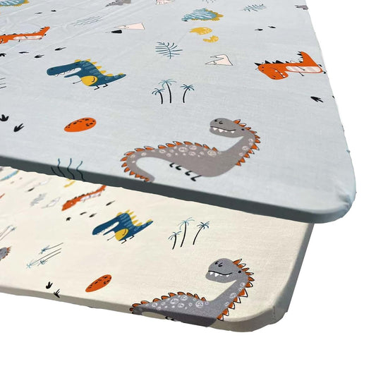 CUTIE PUMPKIN Crib Sheets (2-Pack) - 100% Pure Cotton Breathable and Softness Sheets for Toddler Cot Mattresses,Pure