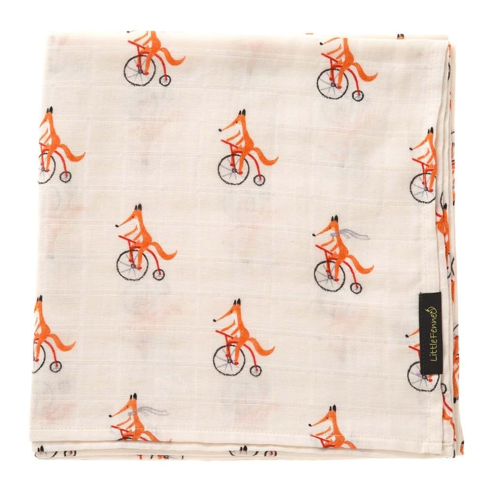 Little Fennec Versatile Cotton Muslin Cuddle Blanket - Riding