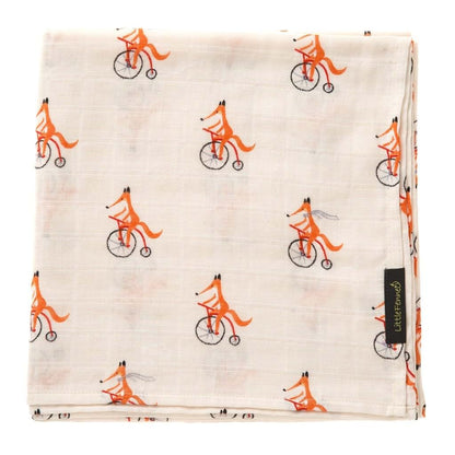 Little Fennec Versatile Cotton Muslin Cuddle Blanket - Riding