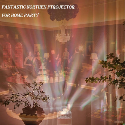 Northern Lights Galaxy Projector - 360 Degree Cube Ambient Light