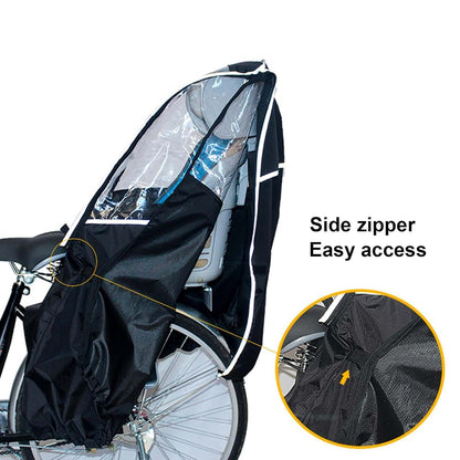 Geugecy Rear Child Seat Rain Cover Canopy for B-IKE Seats