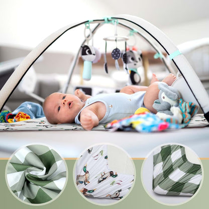 Mindsoft 2-Pack Western Mini Crib Sheets, Mallard Duck Print, 24 x 38 Inches