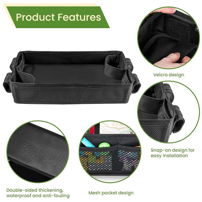 Shinetec Double Sided Stroller Tray for Camper Wagon - Activity & Snack Table