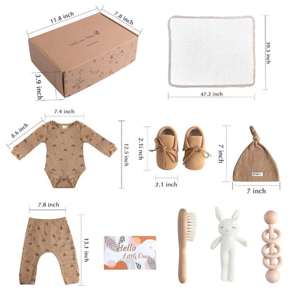Meloom Baby Gift Set, Newborn Essentials Box In Brown (photo 4)