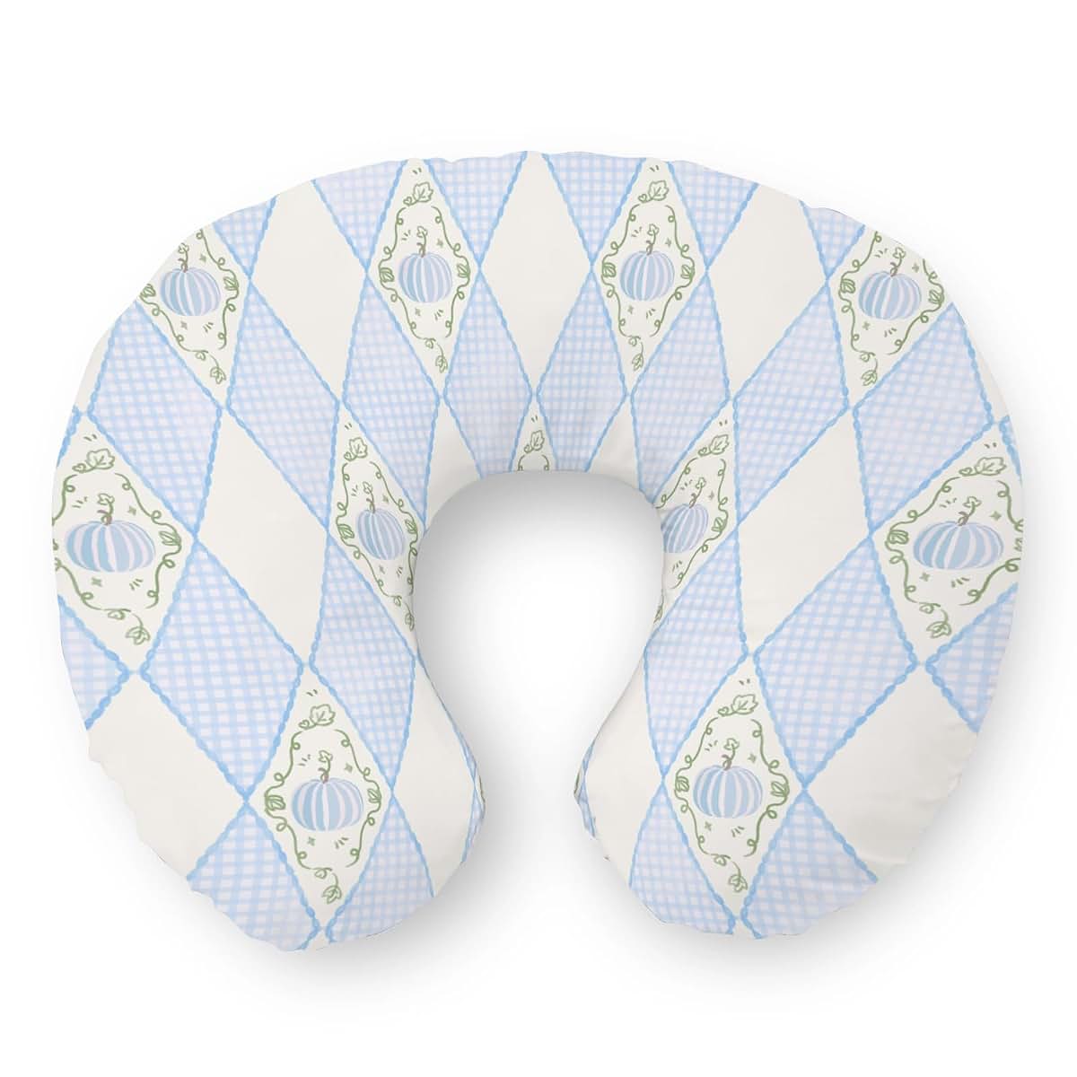 Autumn Pumpkins Print Nursing Pillow Slipcover for Breastfeeding Support | Polyester Pillow Cases